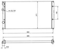 Радиатор охлаждения VW Polo Classic 1620 96 OE1HM121253D